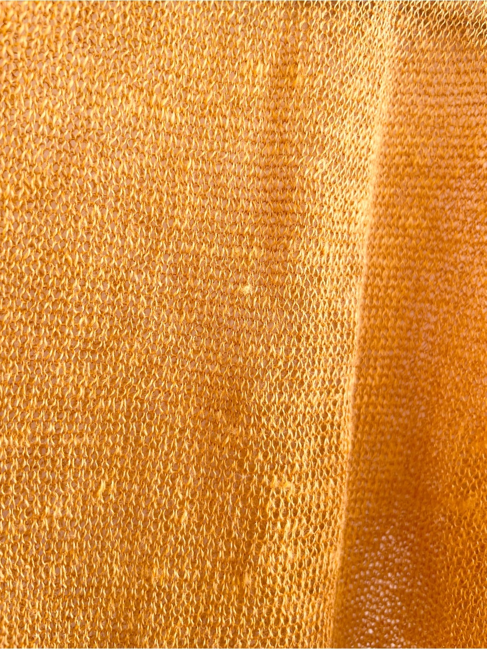 Jil Sander Orange Sheer Knit Long Sleeve Top - Picture 5 of 7